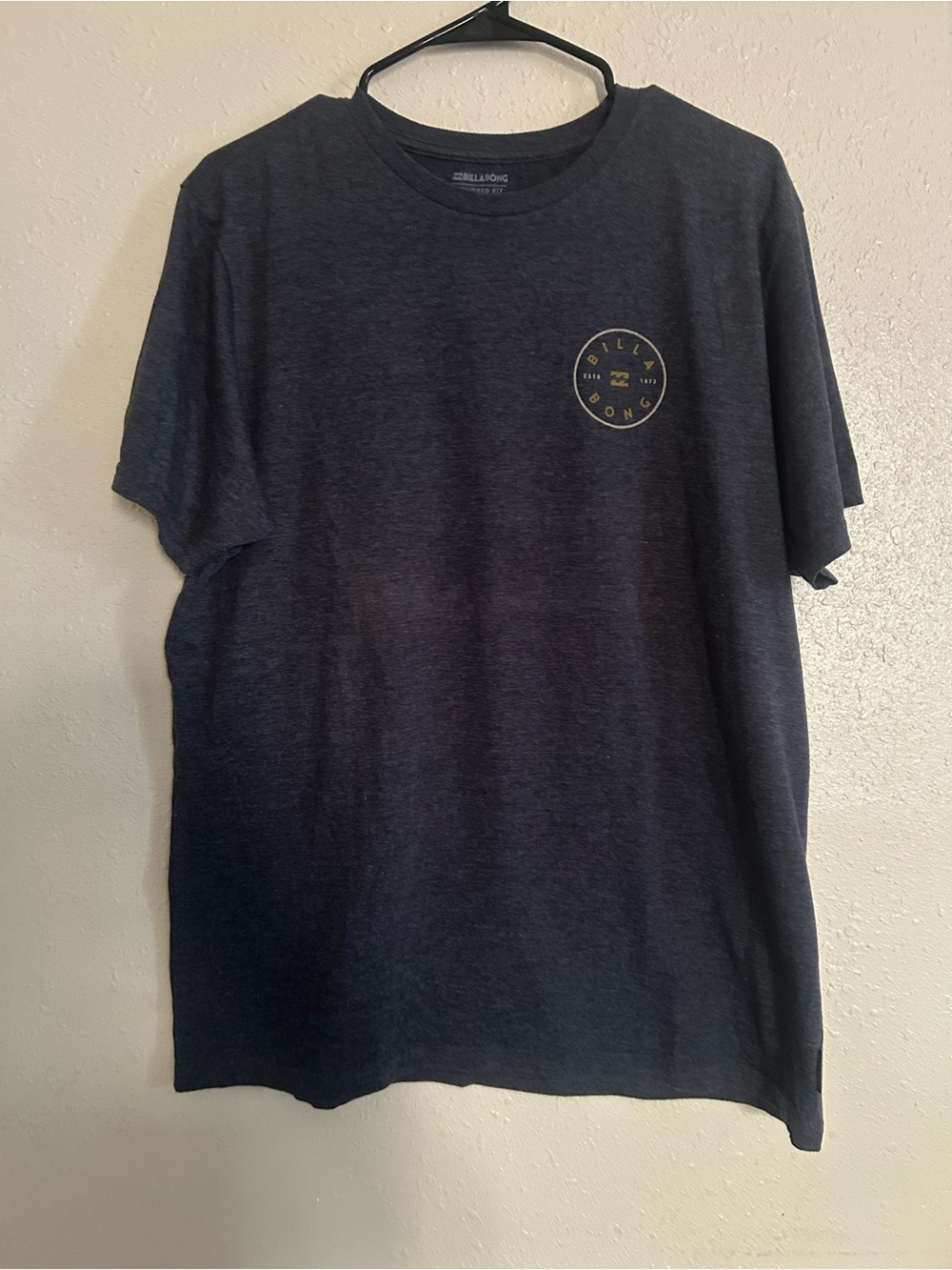 Billabong Men's Navy Short Sleeve Tee with Small Chest Logo